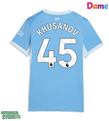 Manchester City Abdukodir Khusanov #45 Replika Hjemmebanetrøje Dame 2026-27 Kortærmet